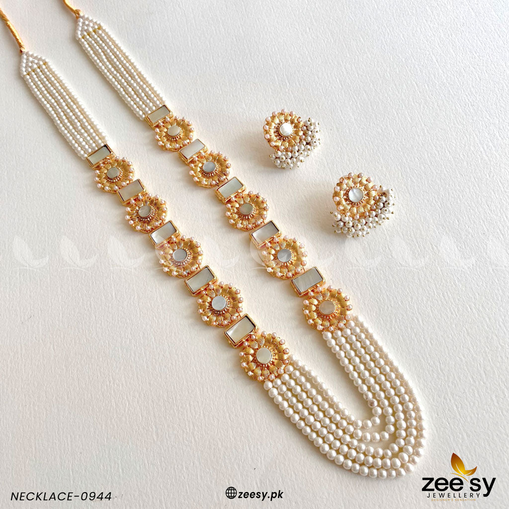 Mala Necklace-0944 Pearl