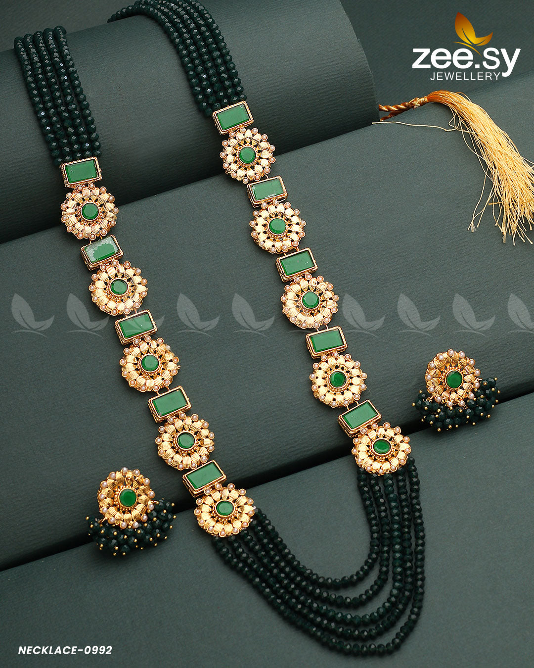 Mala Necklace-0944 Green