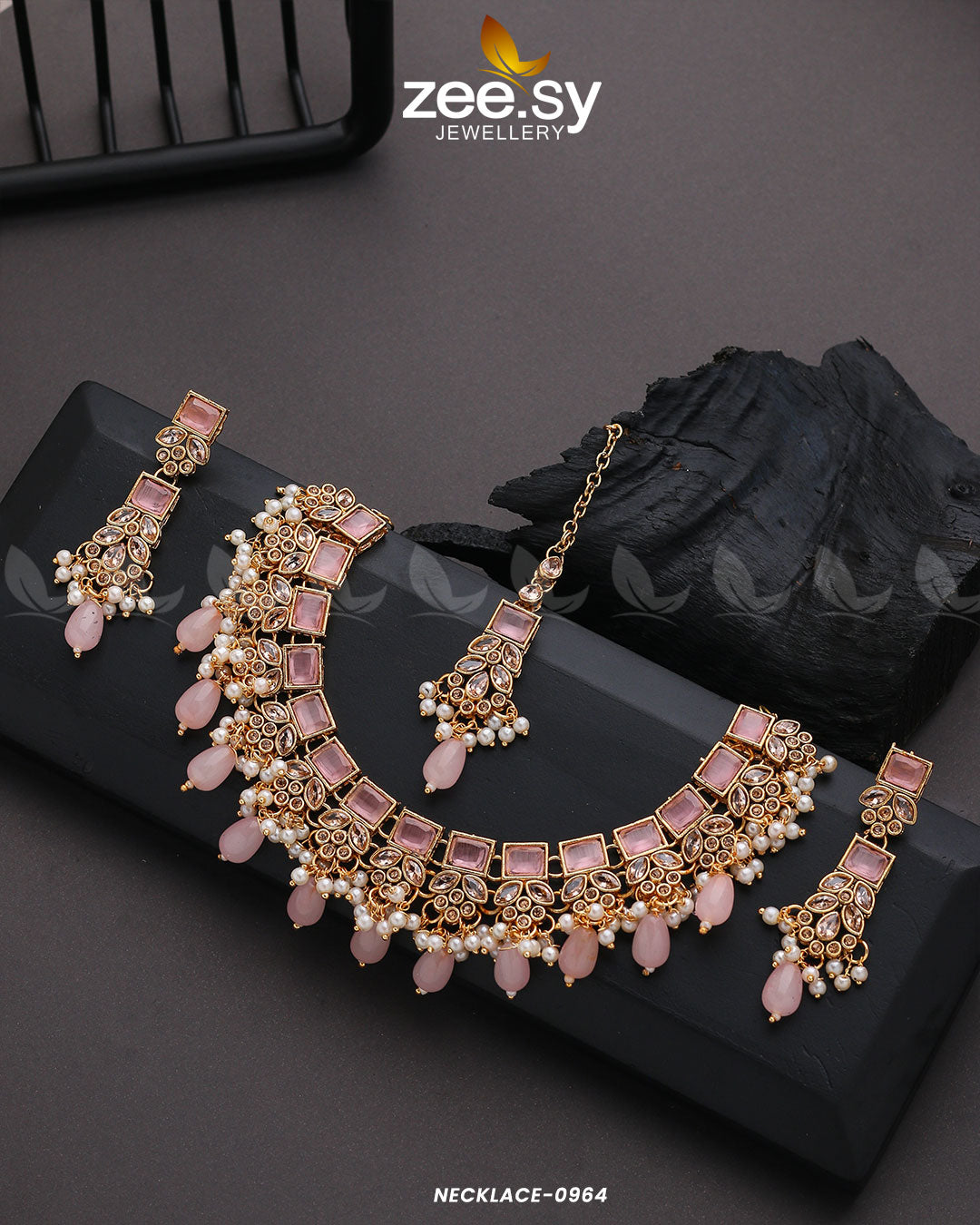 Necklace-0964 Pink