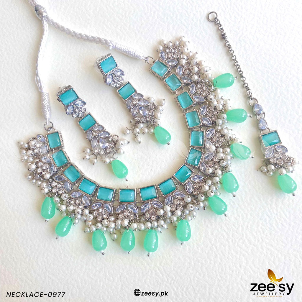 Necklace-0977 Mint Green