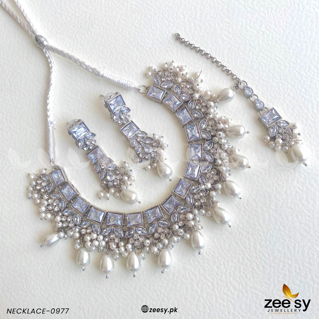 Necklace-0977 White