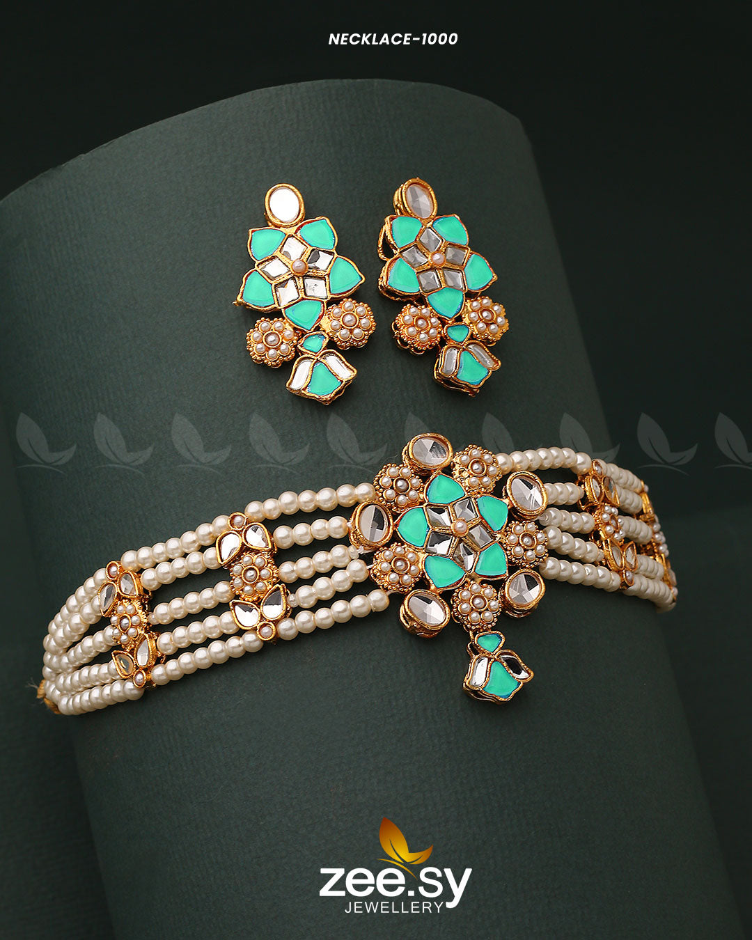 Necklace-1000 Mint Green