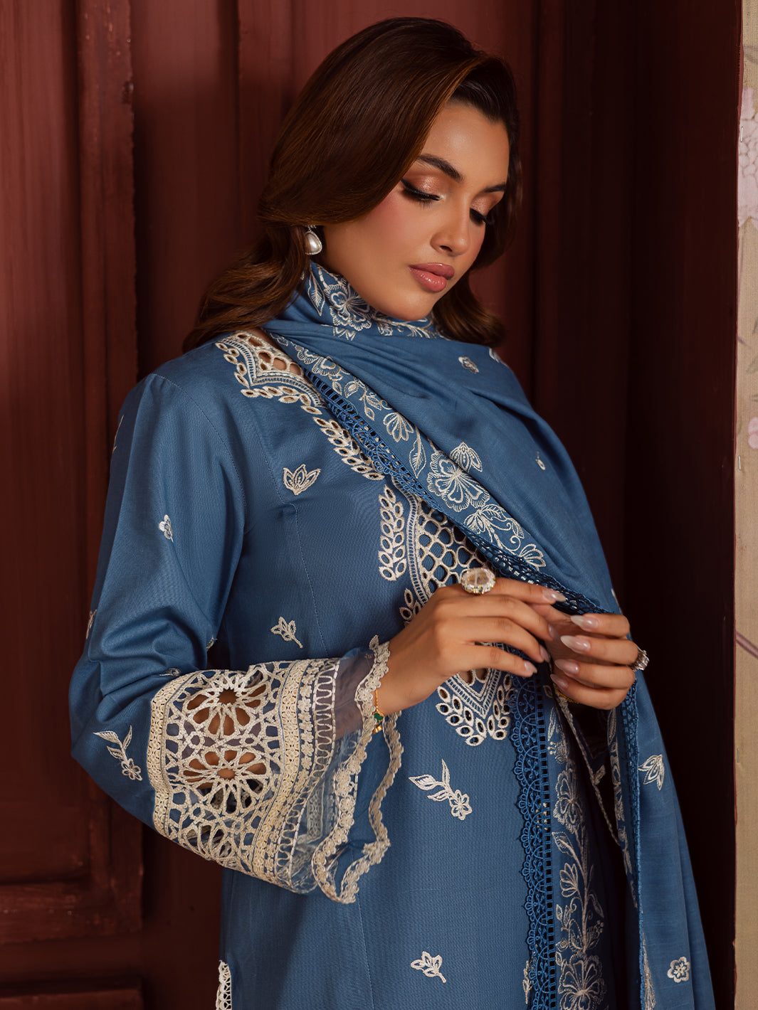 Mahnur | Nova Khaddar 25 | NK - 07 - Pakistani Designer Dress - by Mahnur - Type : Ladies Clothes - 100% Original at Saira Sultan