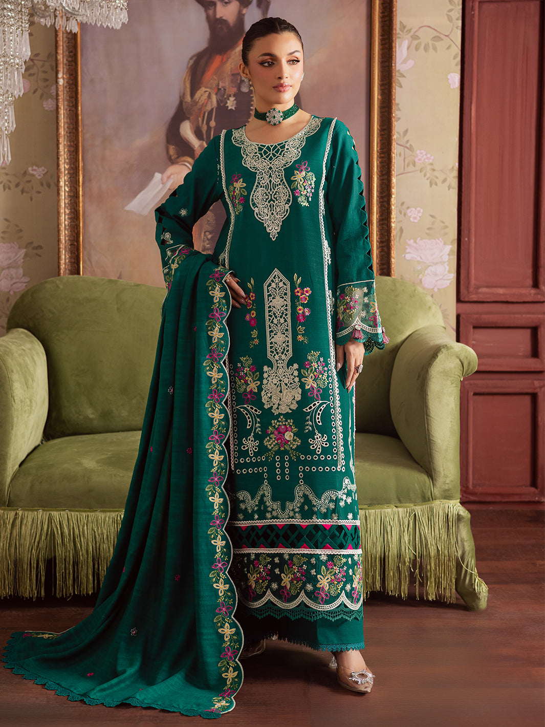 Mahnur | Nova Khaddar 25 | NK - 09 - Pakistani Designer Dress - by Mahnur - Type : Ladies Clothes - 100% Original at Saira Sultan