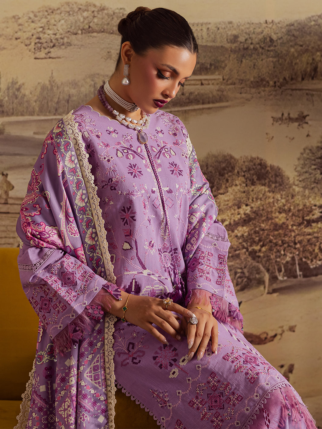 Mahnur | Nova Khaddar 25 | NK - 11 - Pakistani Designer Dress - by Mahnur - Type : Ladies Clothes - 100% Original at Saira Sultan