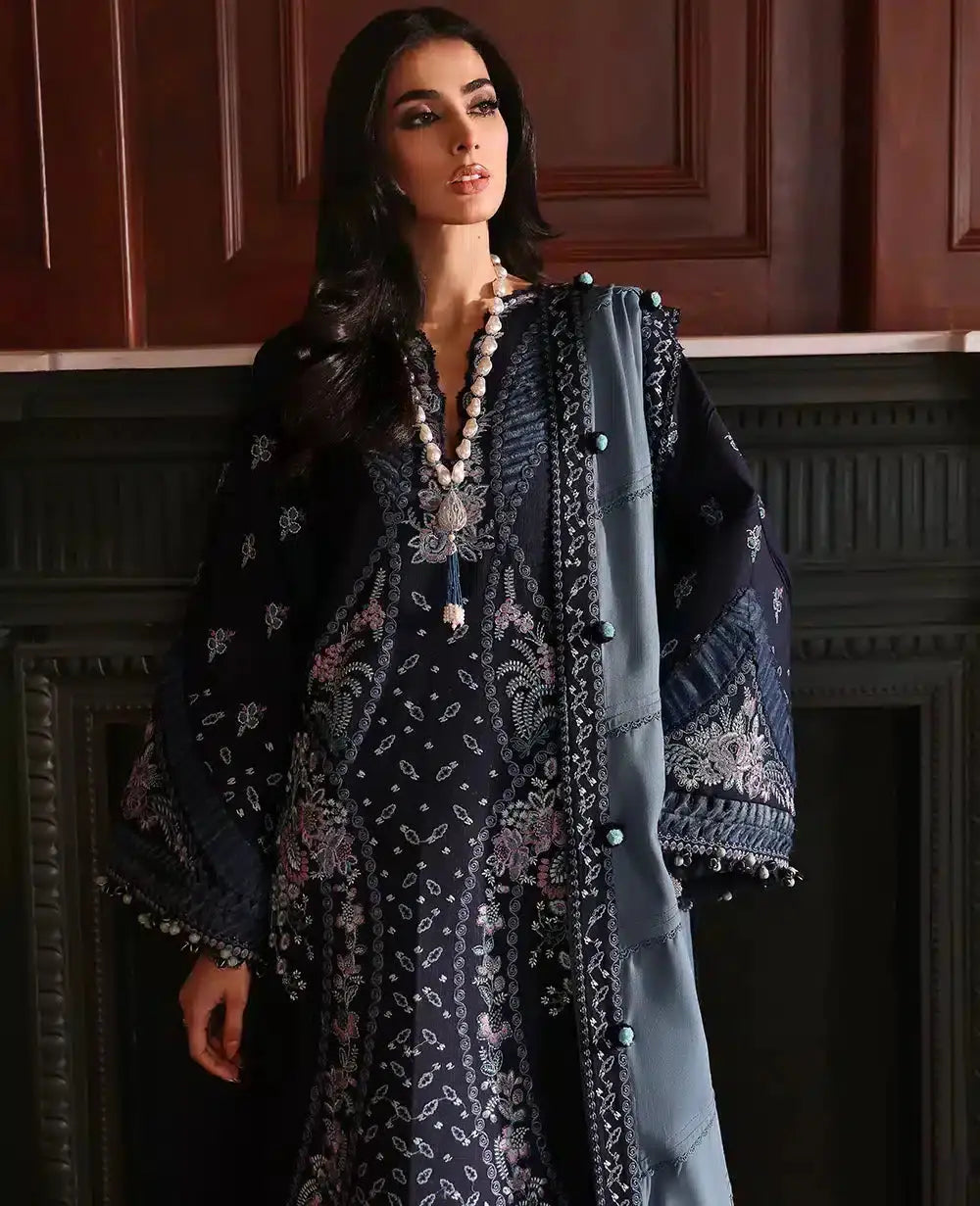 Republic Womenswear | Noemei Luxury Shawl 23 | NWU23-D5-B - Pakistani Designer Dress - by Republic Womenswear | Type: Luxury - 100% Original at Saira Sultan