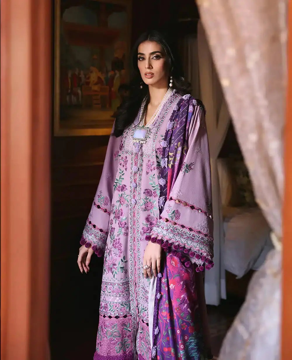 Republic Womenswear | Noemei Luxury Shawl 23 | NWU23-D7-A - Pakistani Designer Dress - by Republic Womenswear | Type: Luxury - 100% Original at Saira Sultan