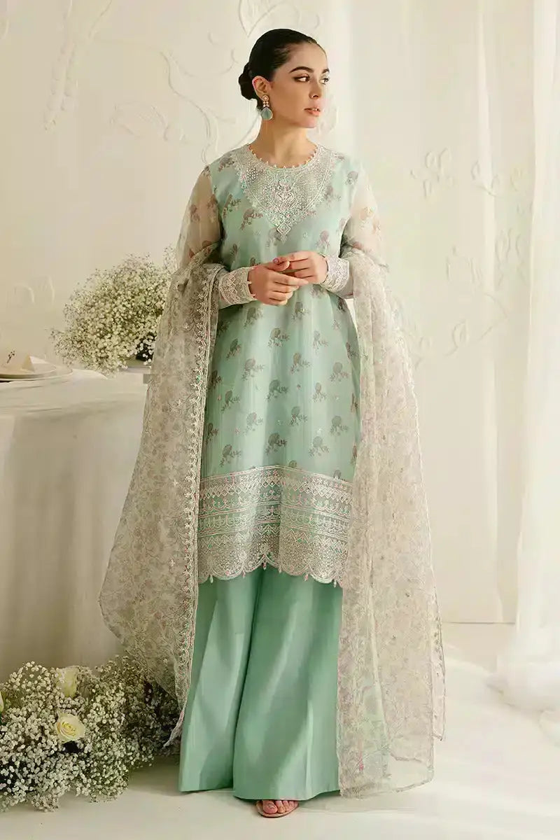 Cross Stitch | Wedding Festive 23 | PRISTINE MINT - Pakistani Designer Dress - by Cross Stitch | Type: Formal - 100% Original at Saira Sultan