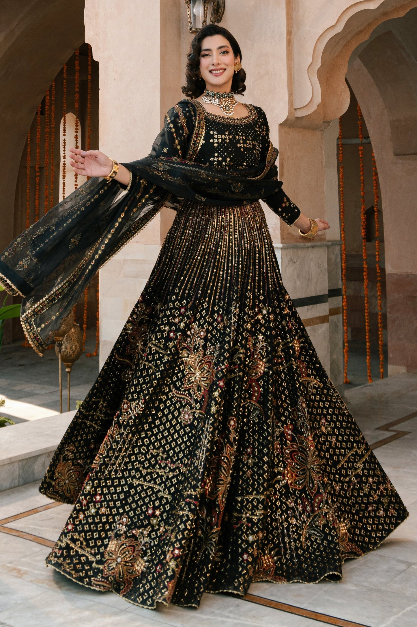 Naqshi | Ghar Ki Shadi | Kaif S Black Indian Raw Silk