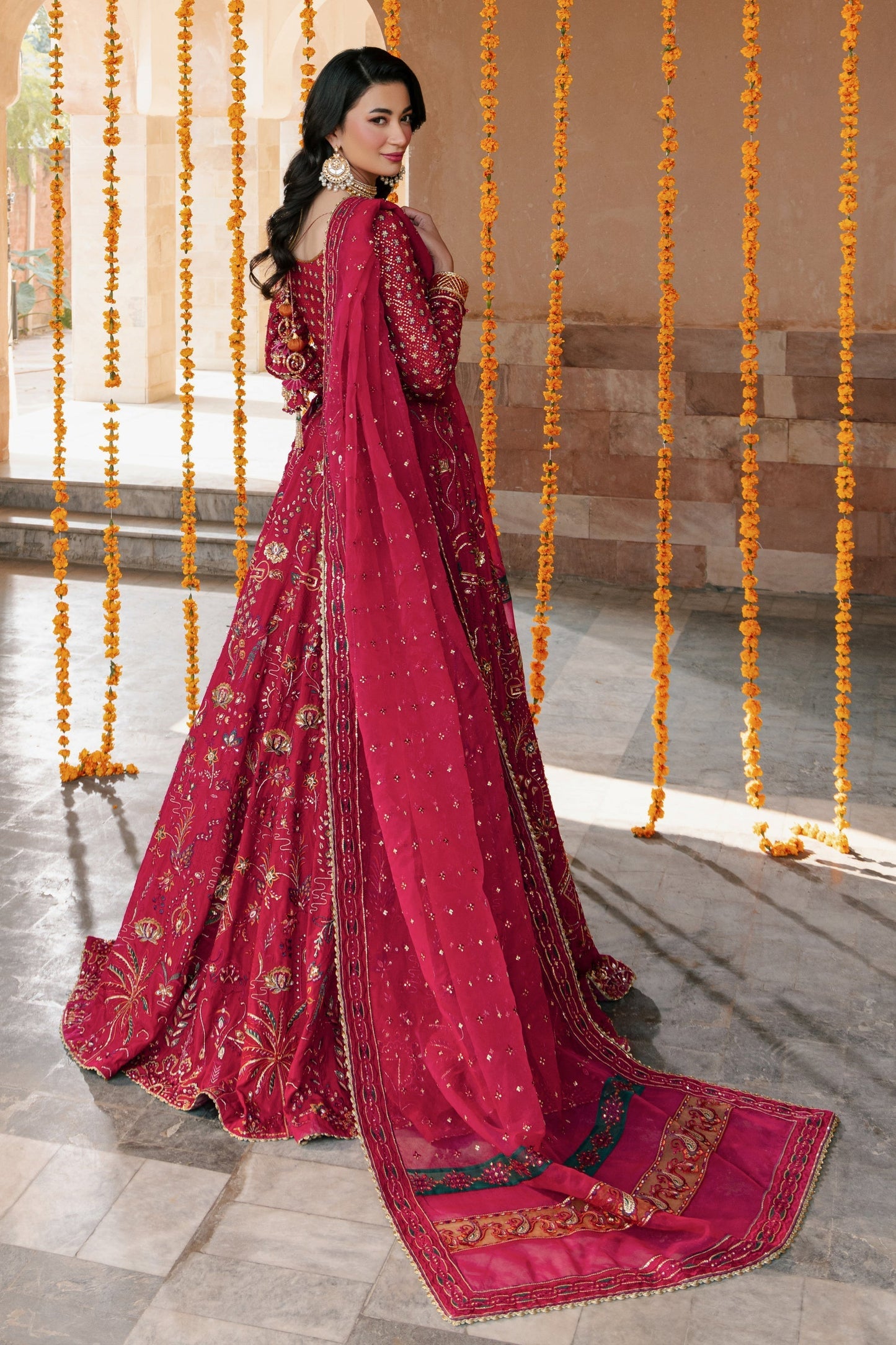 Naqshi | Ghar Ki Shadi | Nageen S Hot Pink Indian Raw Silk