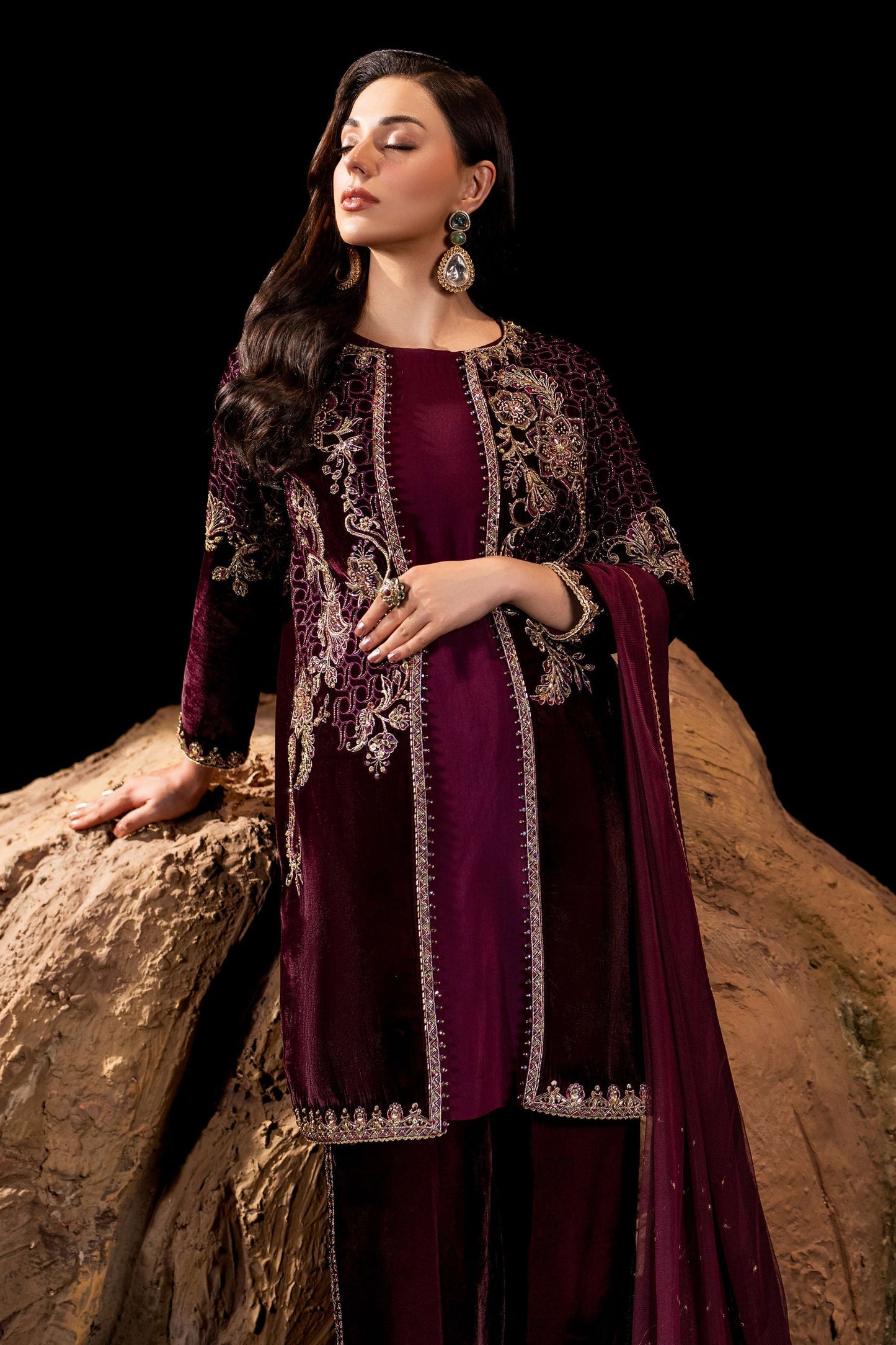 Naqshi | Makhmal 24 | Qandeel - Pakistani Designer Dress - by Naqshi | Type: Ladies Clothes - 100% Original at Saira Sultan