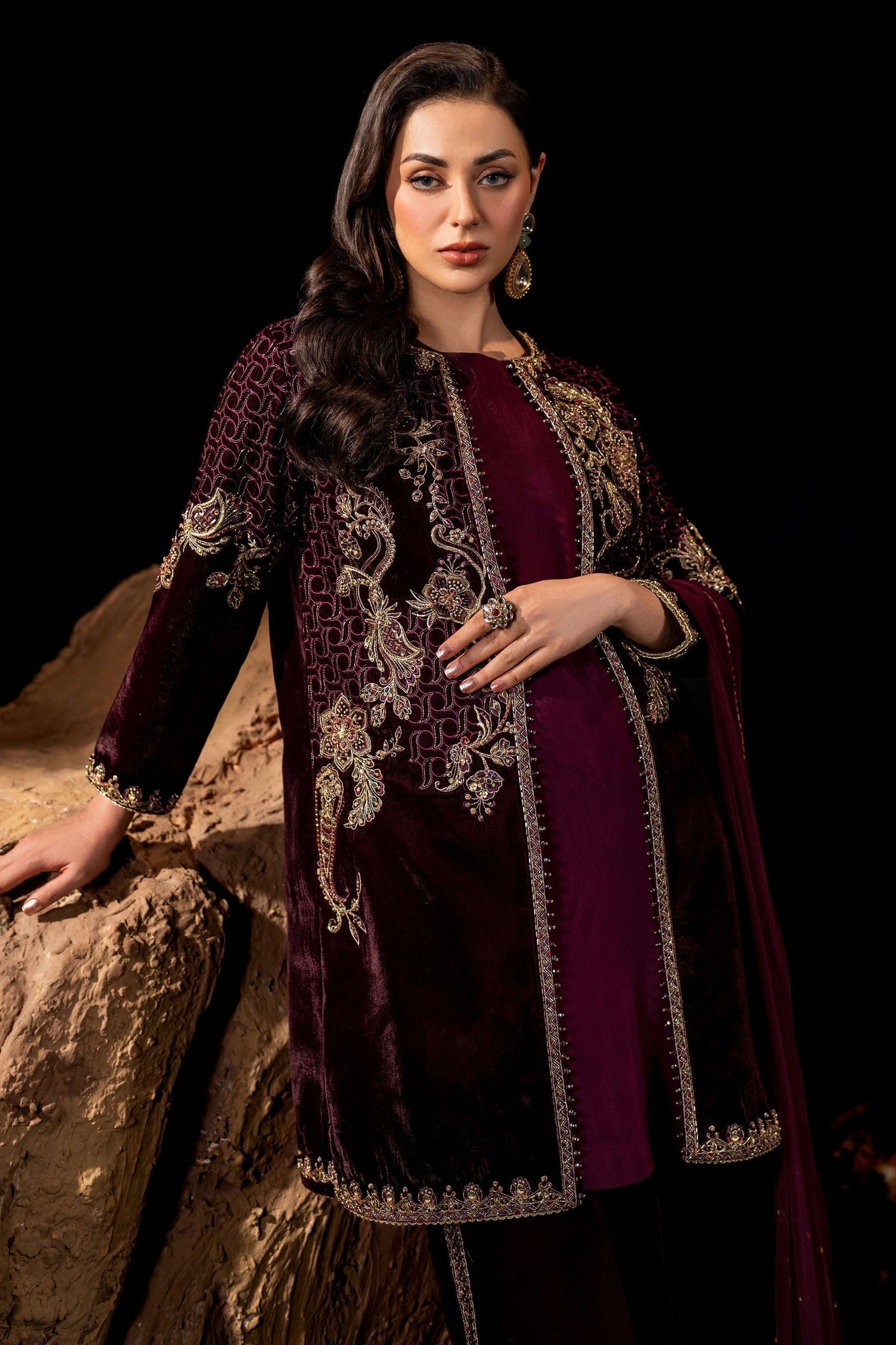 Naqshi | Makhmal 24 | Qandeel - Pakistani Designer Dress - by Naqshi | Type: Ladies Clothes - 100% Original at Saira Sultan
