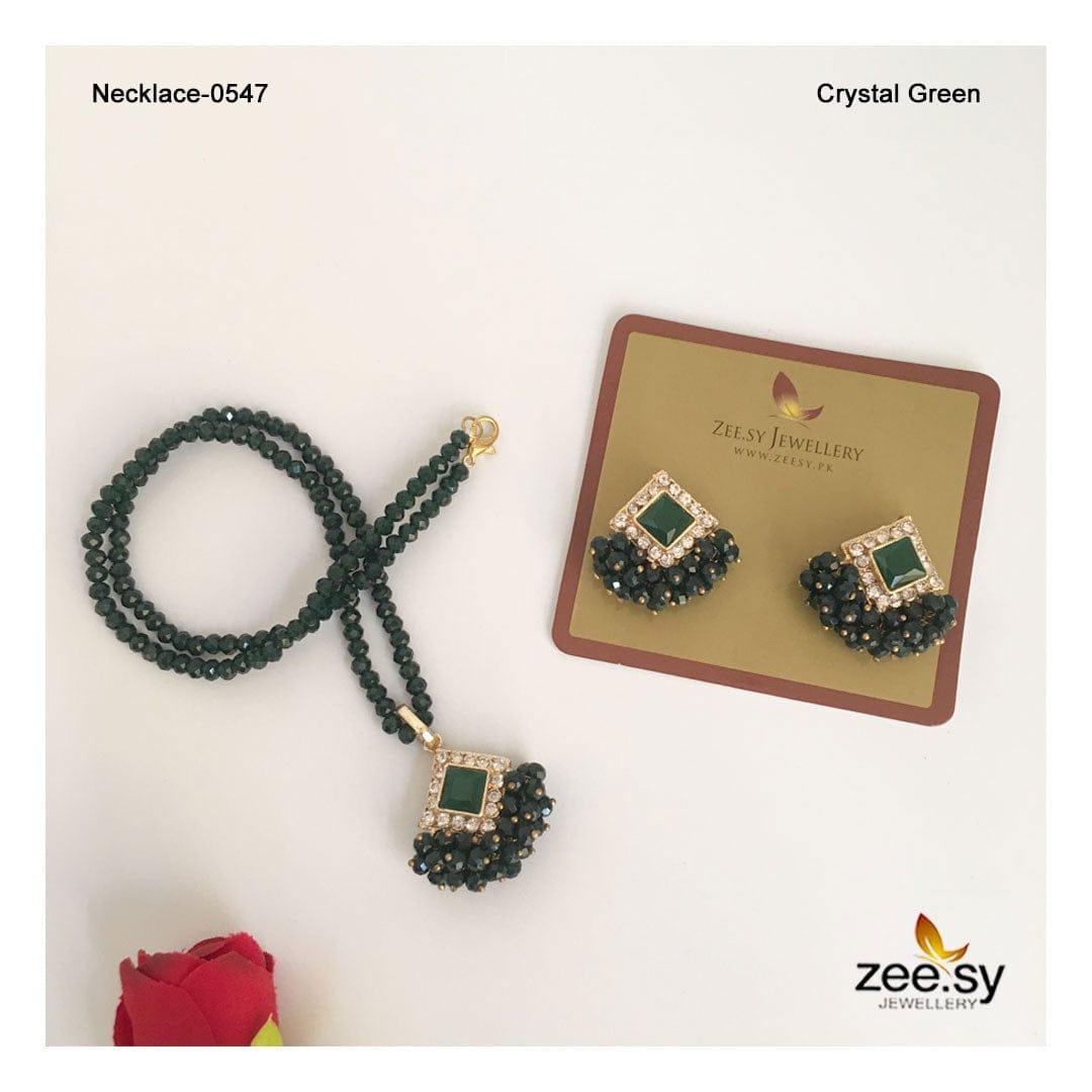 Necklace-0547 Crystal Green