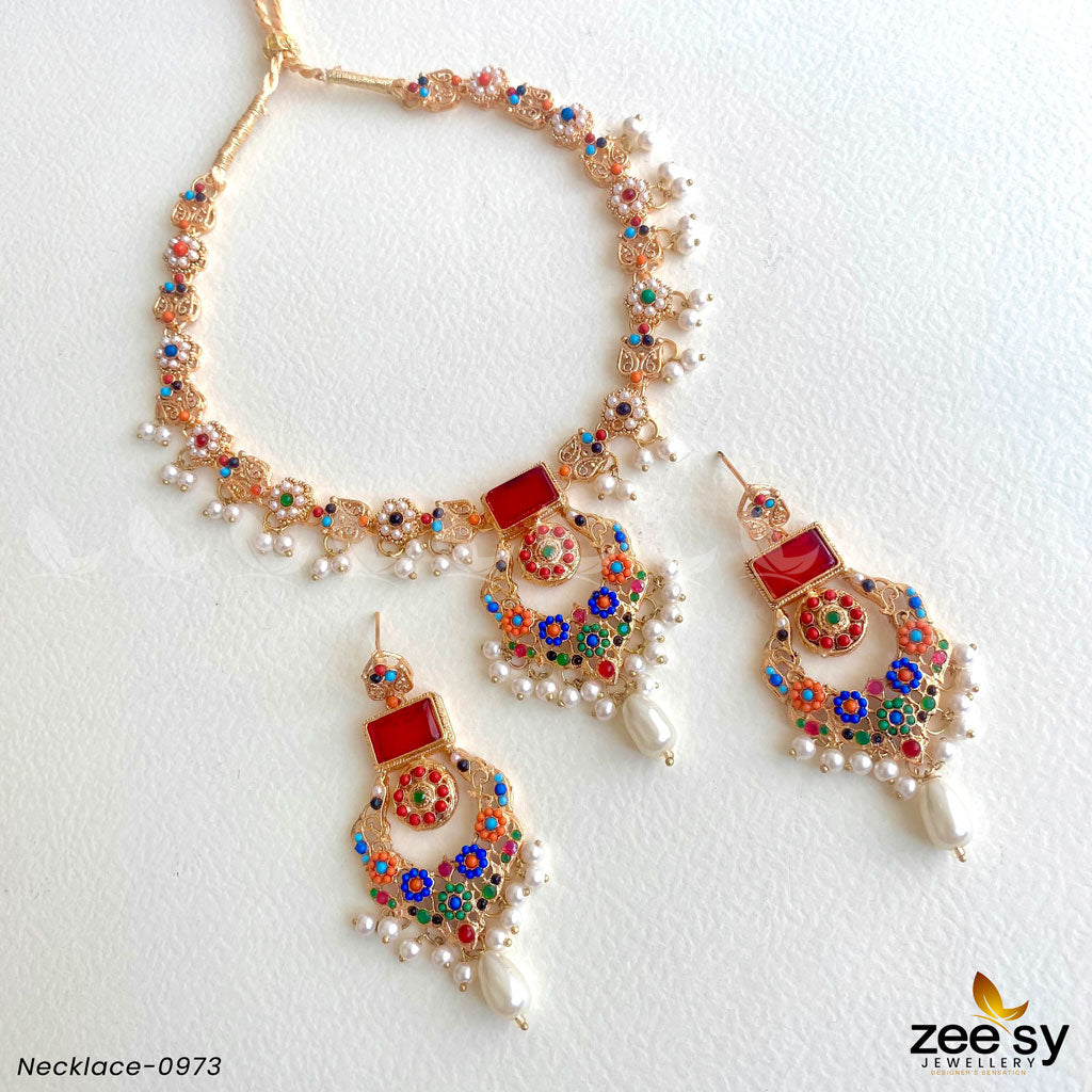 Necklace-0973 Red