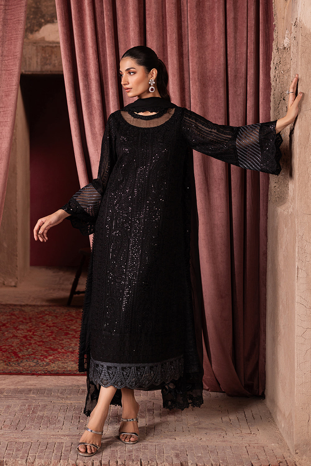Azure | Luxe Formals | Noir Mystique - Pakistani Designer Dress - by Azure - Type : Ladies Clothes - 100% Original at Saira Sultan