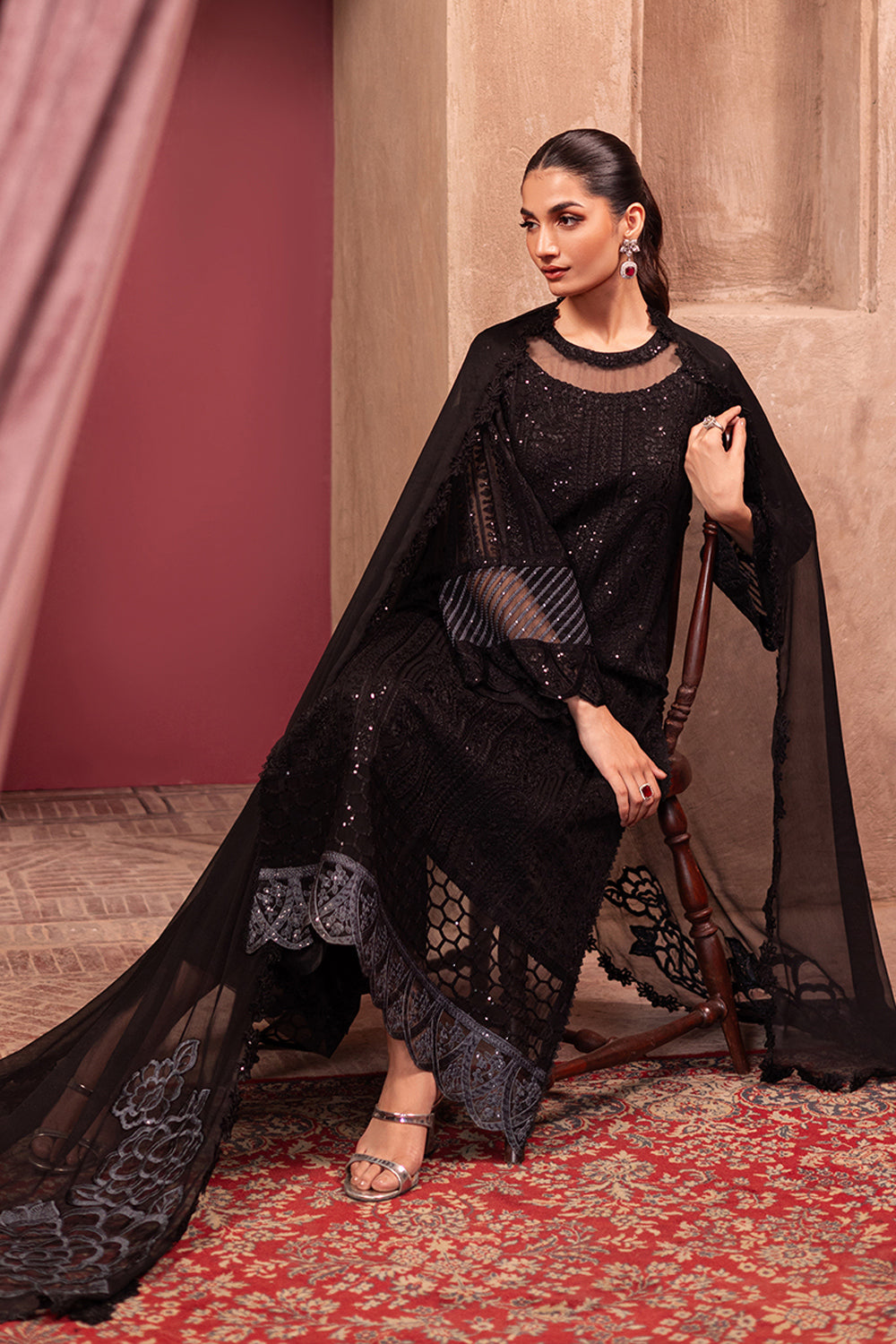 Azure | Luxe Formals | Noir Mystique - Pakistani Designer Dress - by Azure - Type : Ladies Clothes - 100% Original at Saira Sultan