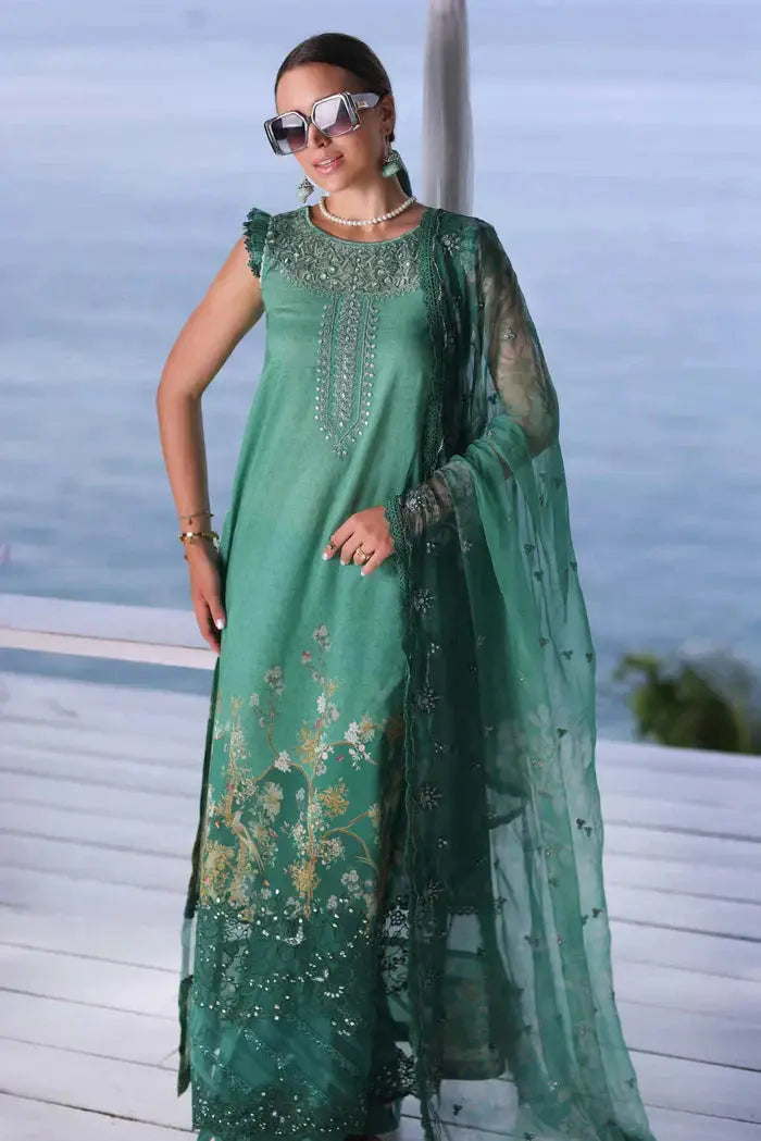 Noor by Saadia Asad | Luxe Printkari 24 | D7-B - Pakistani Designer Dress - by Noor by Saadia Asad | Type: Luxury - 100% Original at Saira Sultan