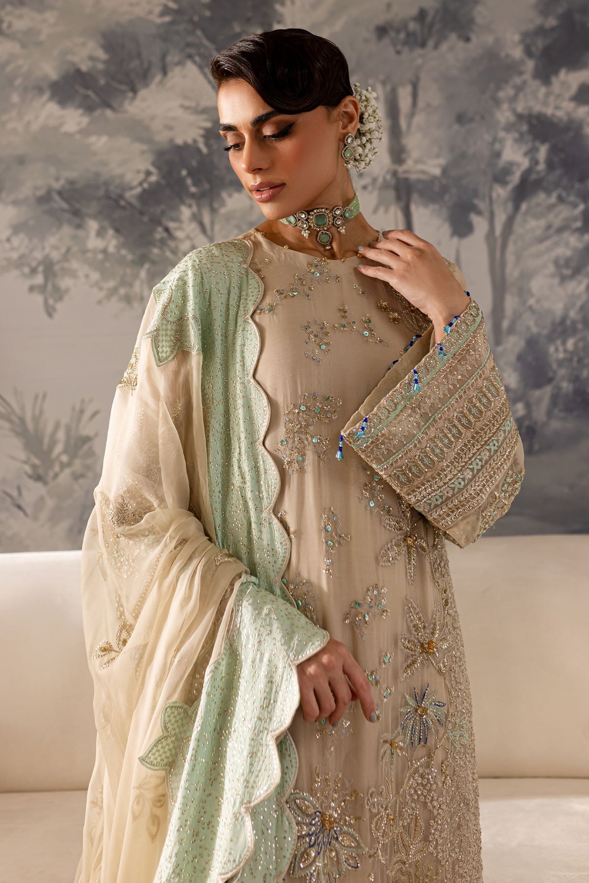 Nureh | Elanora Formals 24| NEL-58 - Pakistani Designer Dress - by Nureh | Type: Formal - 100% Original at Saira Sultan