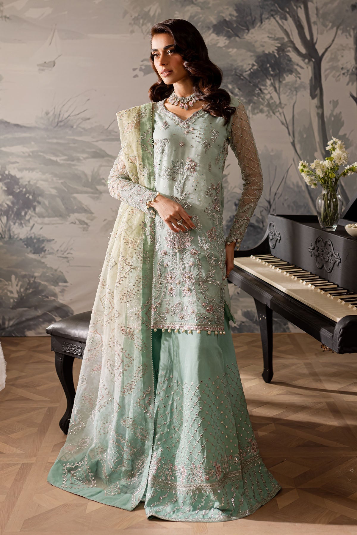 Nureh | Elanora Formals 24| NEL-57 - Pakistani Designer Dress - by Nureh | Type: Formal - 100% Original at Saira Sultan