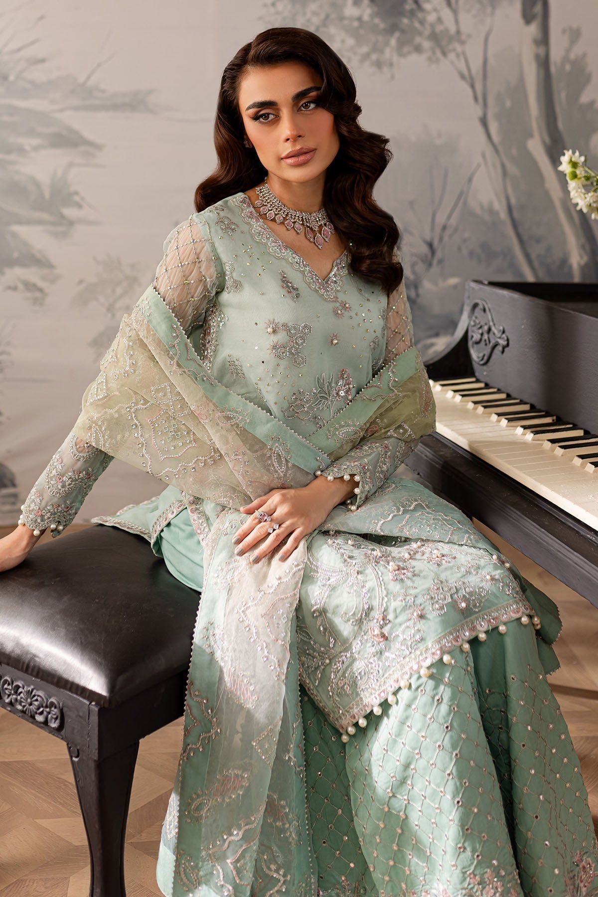 Nureh | Elanora Formals 24| NEL-57 - Pakistani Designer Dress - by Nureh | Type: Formal - 100% Original at Saira Sultan