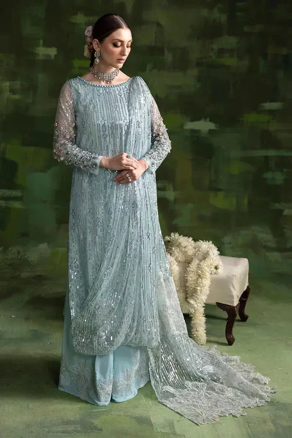 Nureh | Wedding Formals 24 | Aqua Moon - Pakistani Designer Dress - by Nureh | Type: Bridal - 100% Original at Saira Sultan
