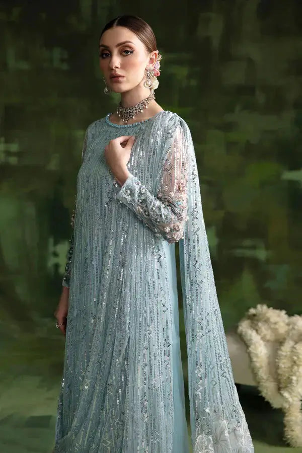 Nureh | Wedding Formals 24 | Aqua Moon - Pakistani Designer Dress - by Nureh | Type: Bridal - 100% Original at Saira Sultan