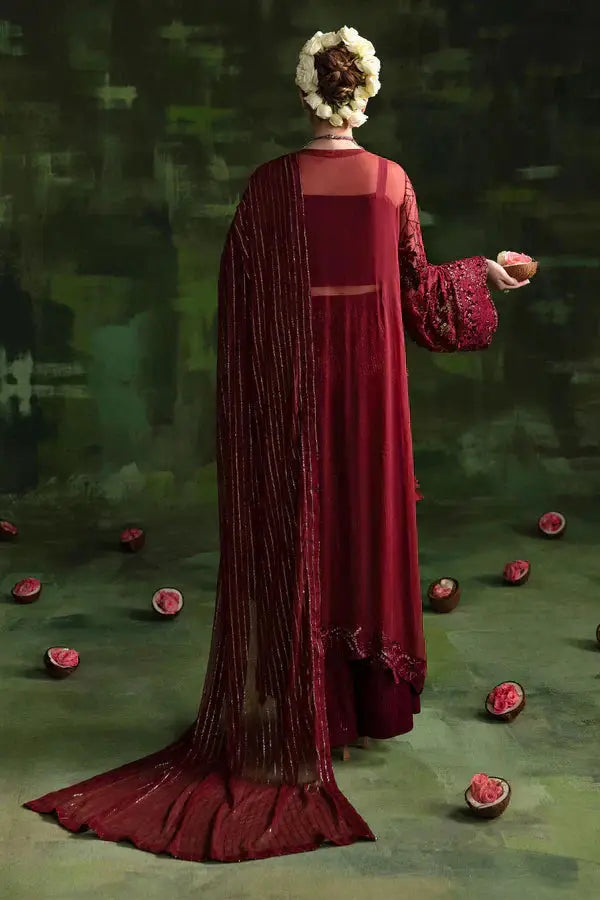 Nureh | Wedding Formals 24 | Russian Red - Pakistani Designer Dress - by Nureh | Type: Bridal - 100% Original at Saira Sultan