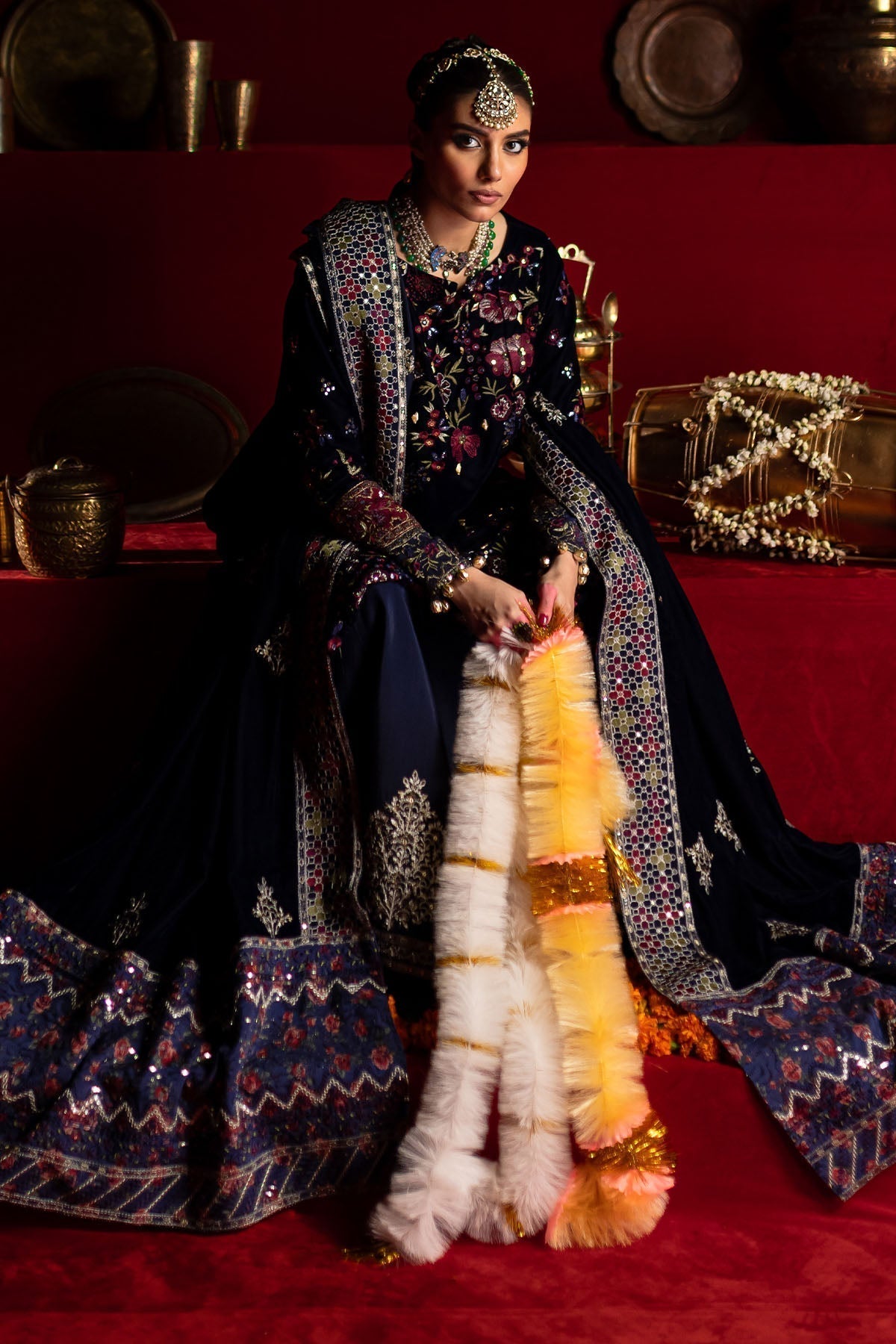 Nureh | Maya Velvet | NW-93 - Pakistani Designer Dress - by Nureh | Type: Ladies Clothes - 100% Original at Saira Sultan