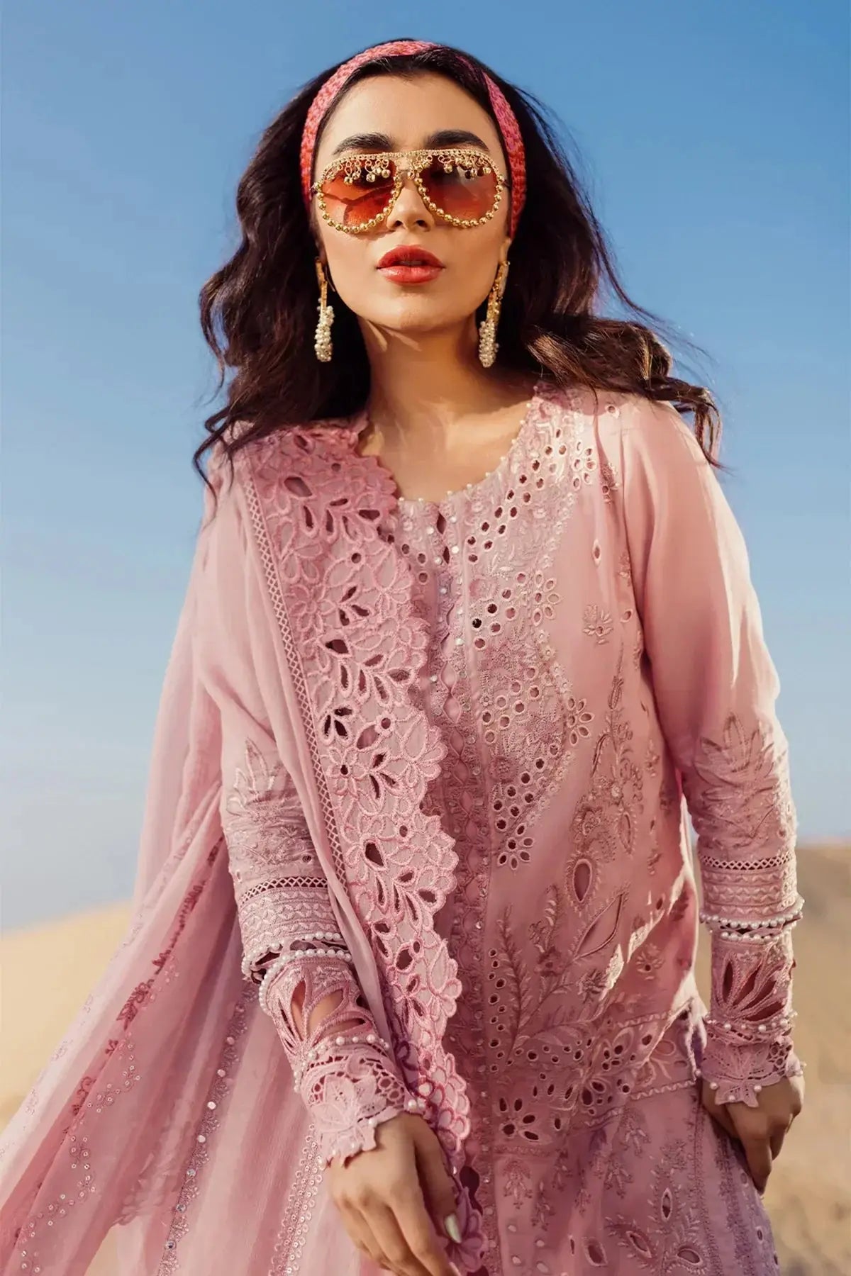 Nureh | Sehra Swiss Voil Lawn | CARNIVAL - NE-73 - Pakistani Designer Dress - by Nureh | Type: Luxury - 100% Original at Saira Sultan