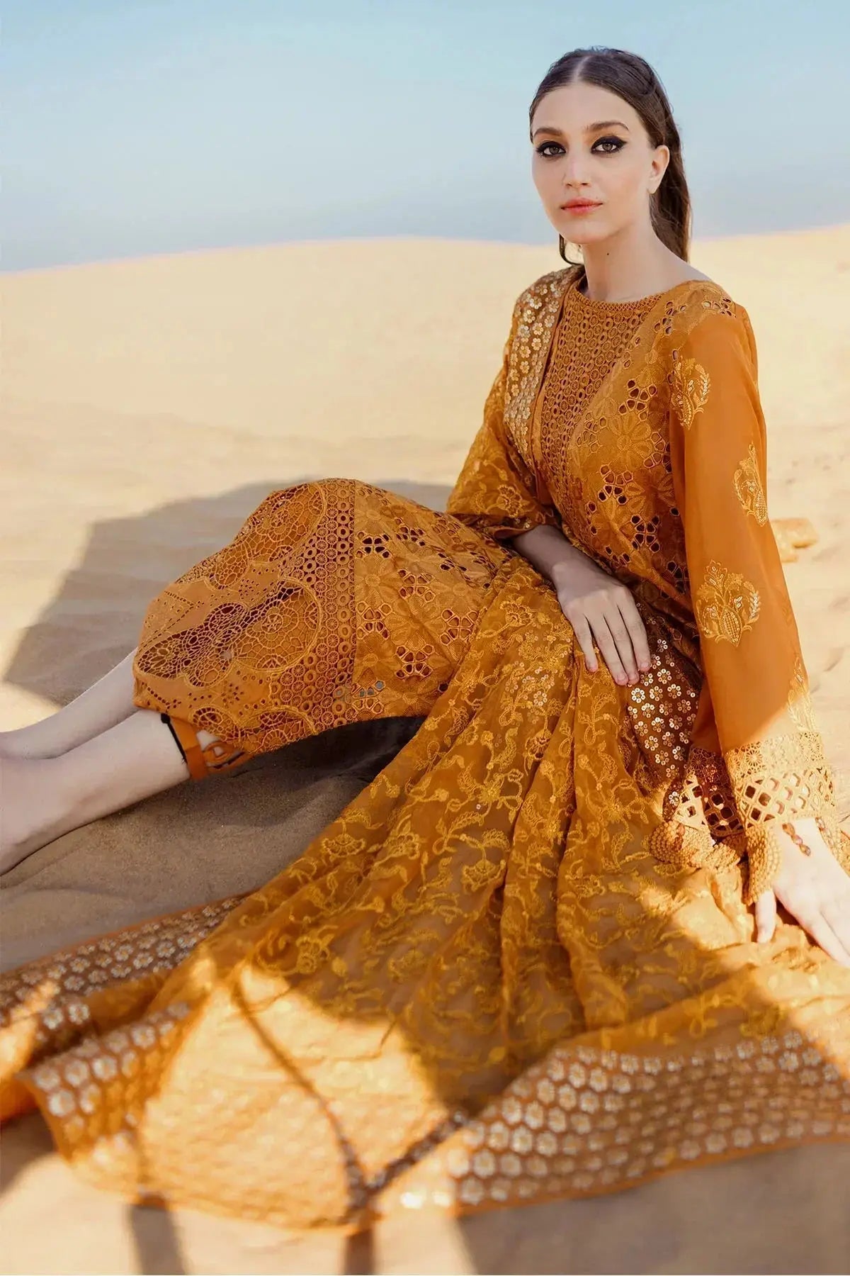 Nureh | Sehra Swiss Voil Lawn | MEEHA - NE-75 - Pakistani Designer Dress - by Nureh | Type: Luxury - 100% Original at Saira Sultan