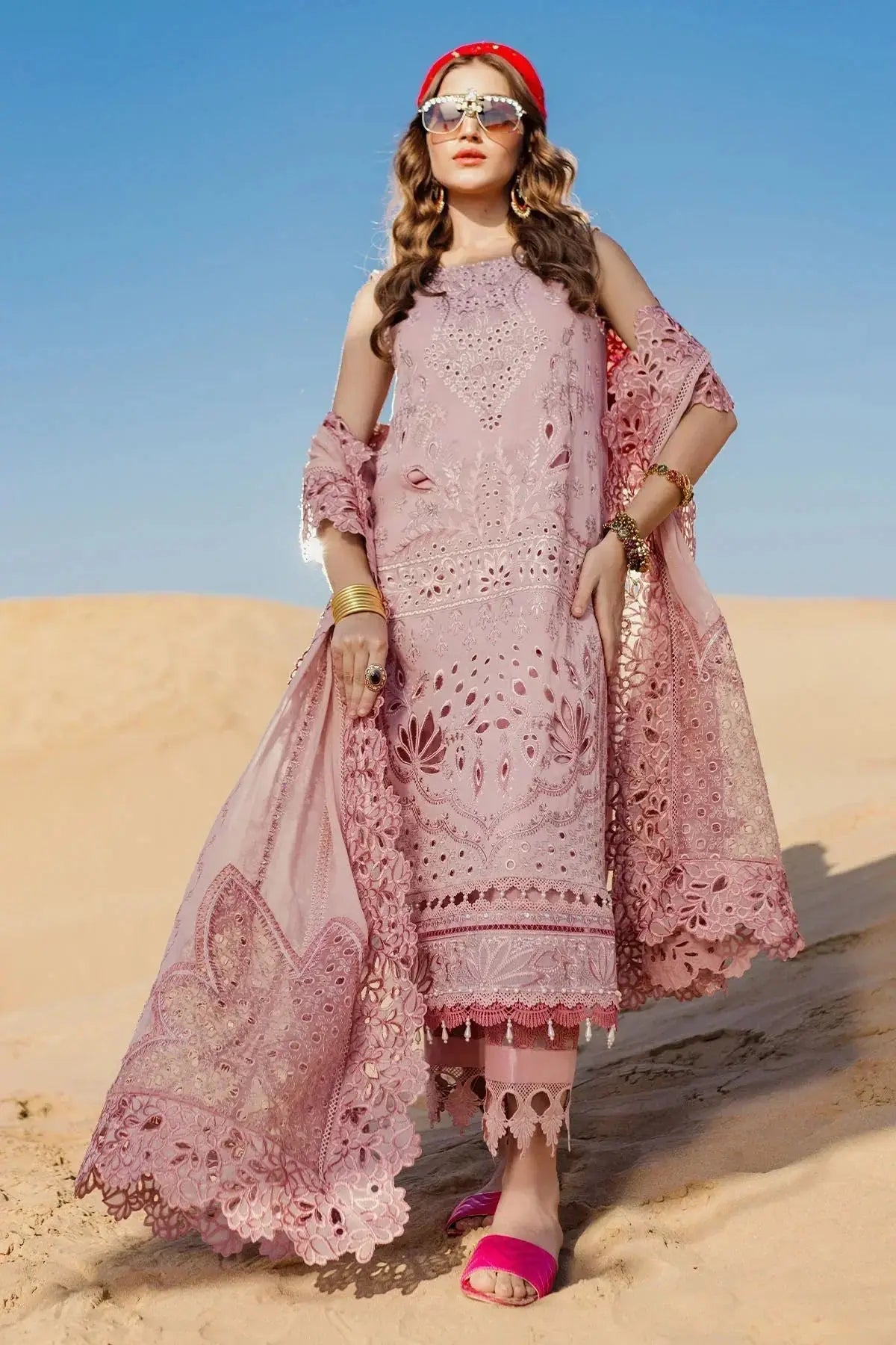Nureh | Sehra Swiss Voil Lawn | CARNIVAL - NE-73 - Pakistani Designer Dress - by Nureh | Type: Luxury - 100% Original at Saira Sultan