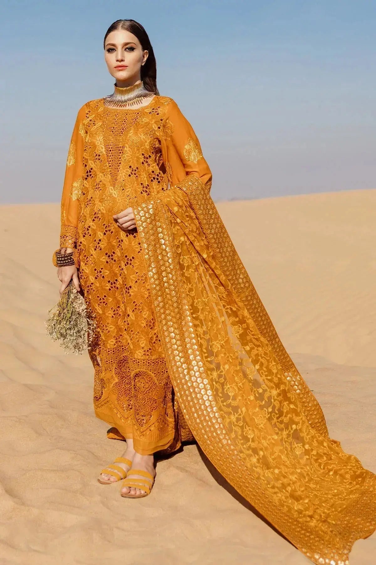 Nureh | Sehra Swiss Voil Lawn | MEEHA - NE-75 - Pakistani Designer Dress - by Nureh | Type: Luxury - 100% Original at Saira Sultan