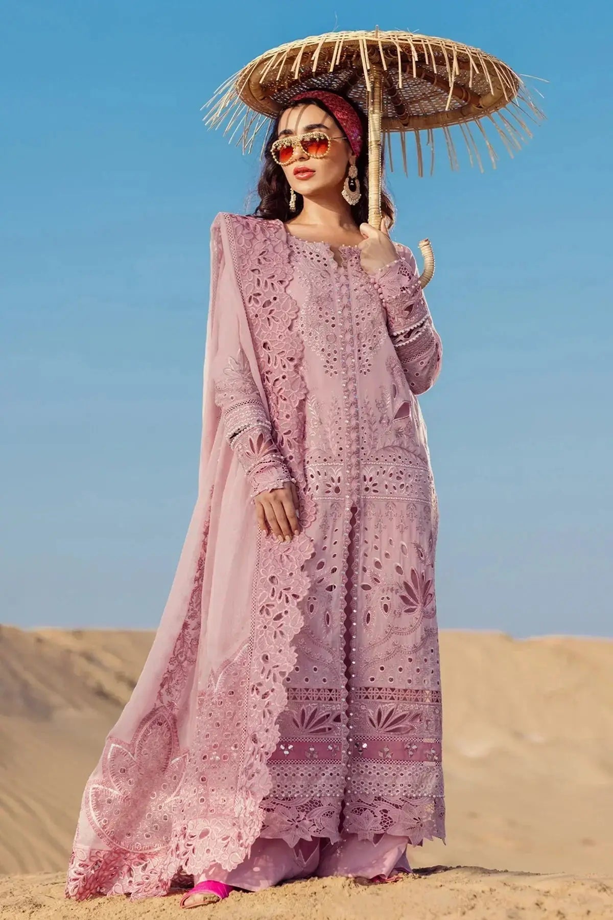 Nureh | Sehra Swiss Voil Lawn | CARNIVAL - NE-73 - Pakistani Designer Dress - by Nureh | Type: Luxury - 100% Original at Saira Sultan