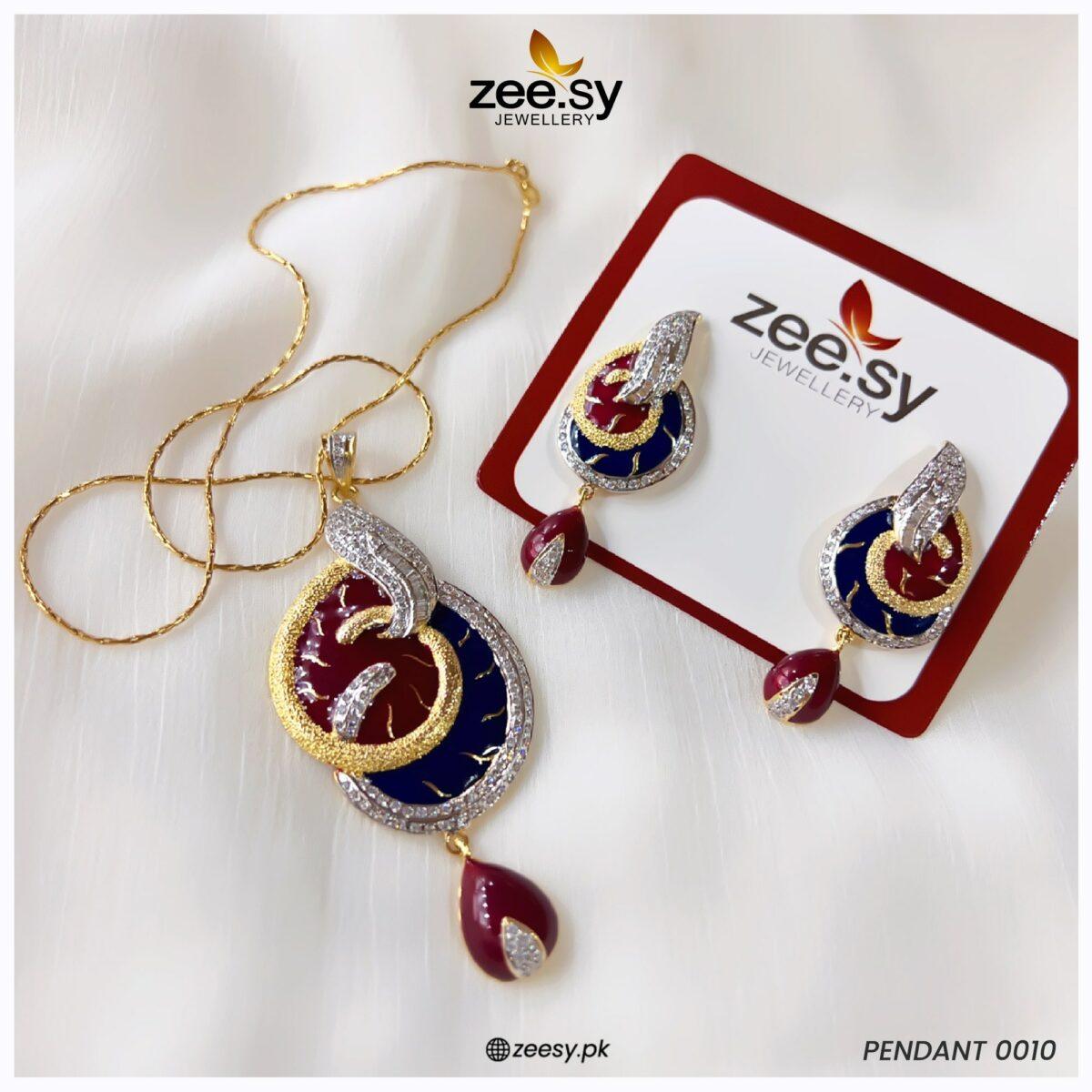 Pendant-0010 Blue & Red