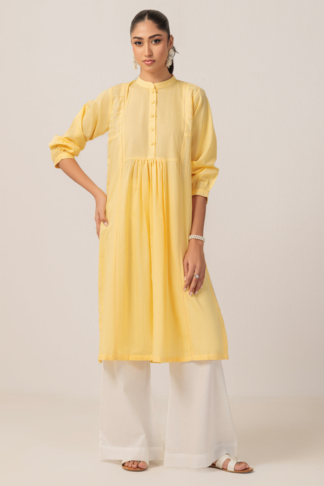 Bonanza Satrangi | Yellow Jacquard 1 Piece (PWS1241P11) 8 Yellow