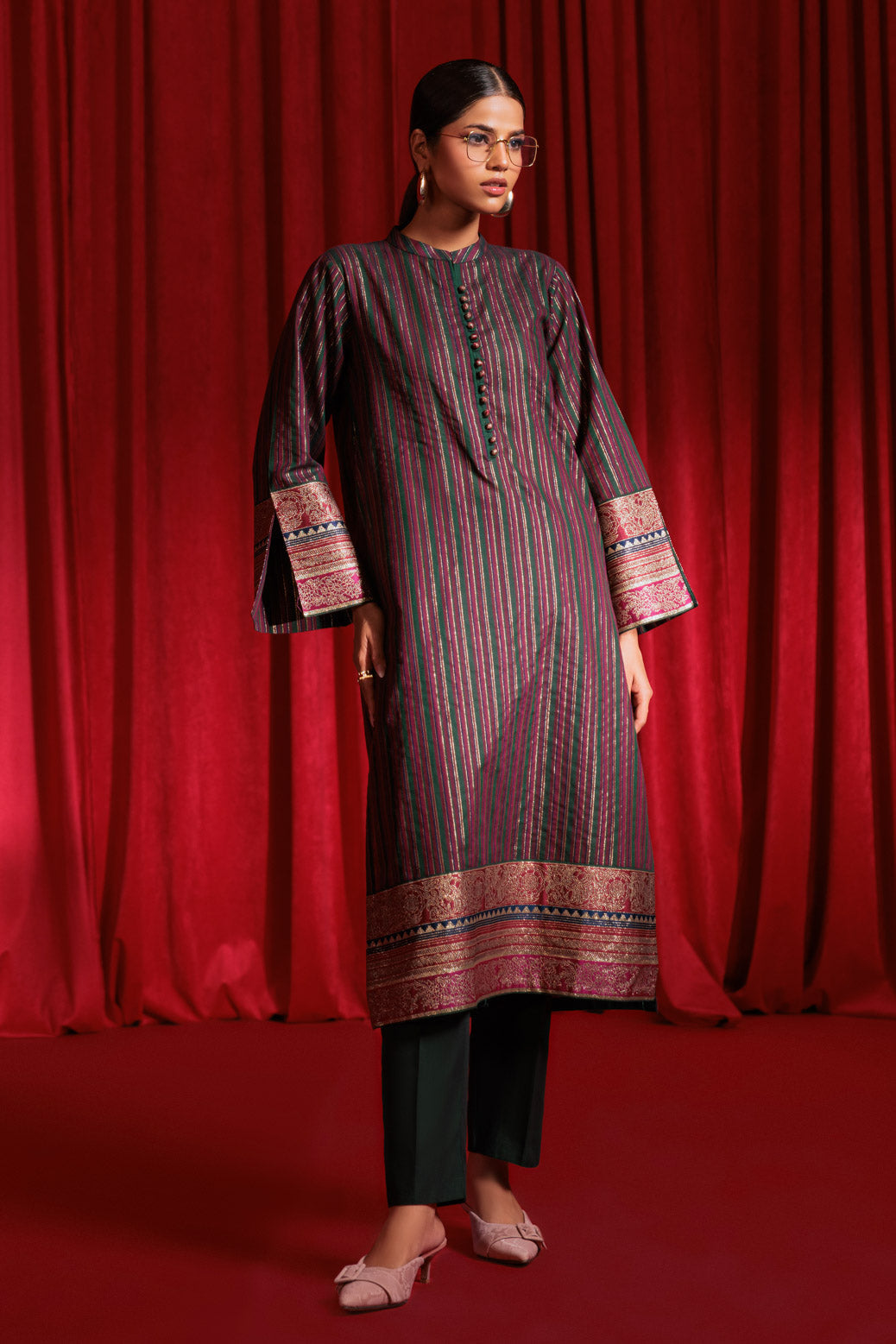 Bonanza Satrangi | Teal Jacquard 2 Piece (PWS1242P01) 8 Teal