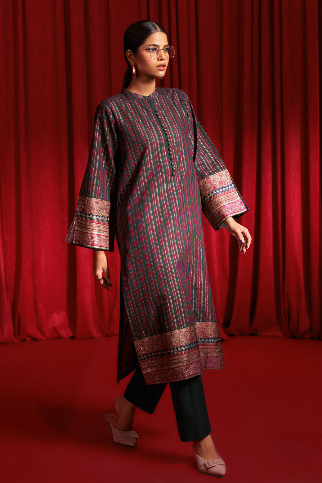 Bonanza Satrangi | Teal Jacquard 2 Piece (PWS1242P01) 12 Teal