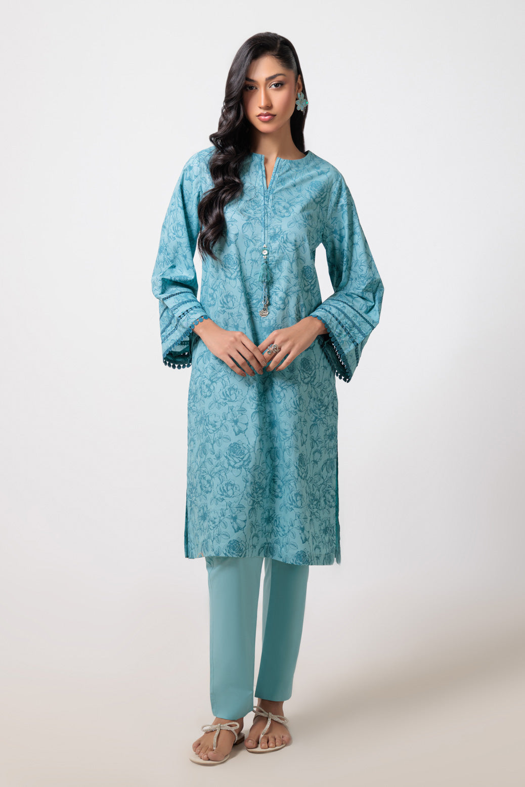 Bonanza Satrangi | Sky Blue Cambric 2 Piece (PWS1242P04) 8 Blue