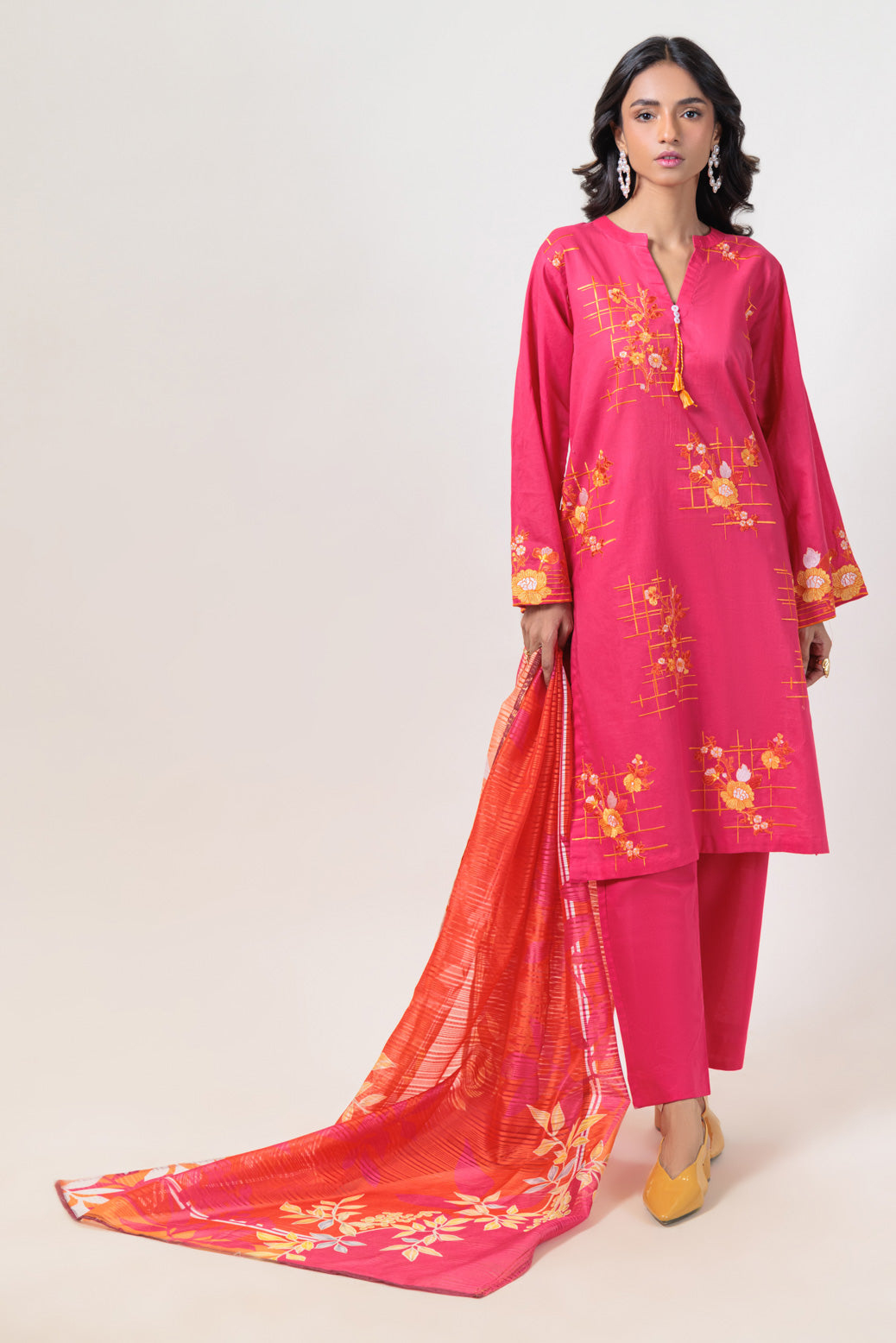 Bonanza Satrangi | Pink Cambric 3 Piece (PWS1243P03) 14 Pink