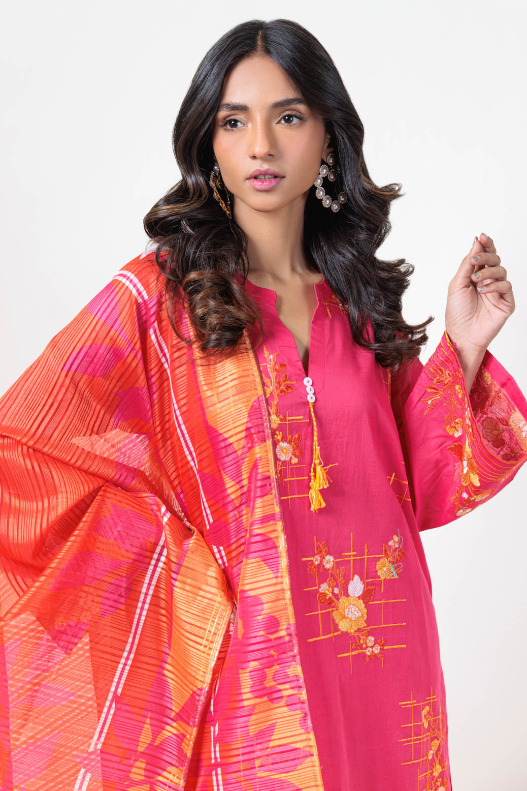 Bonanza Satrangi | Pink Cambric 3 Piece (PWS1243P03) 12 Pink