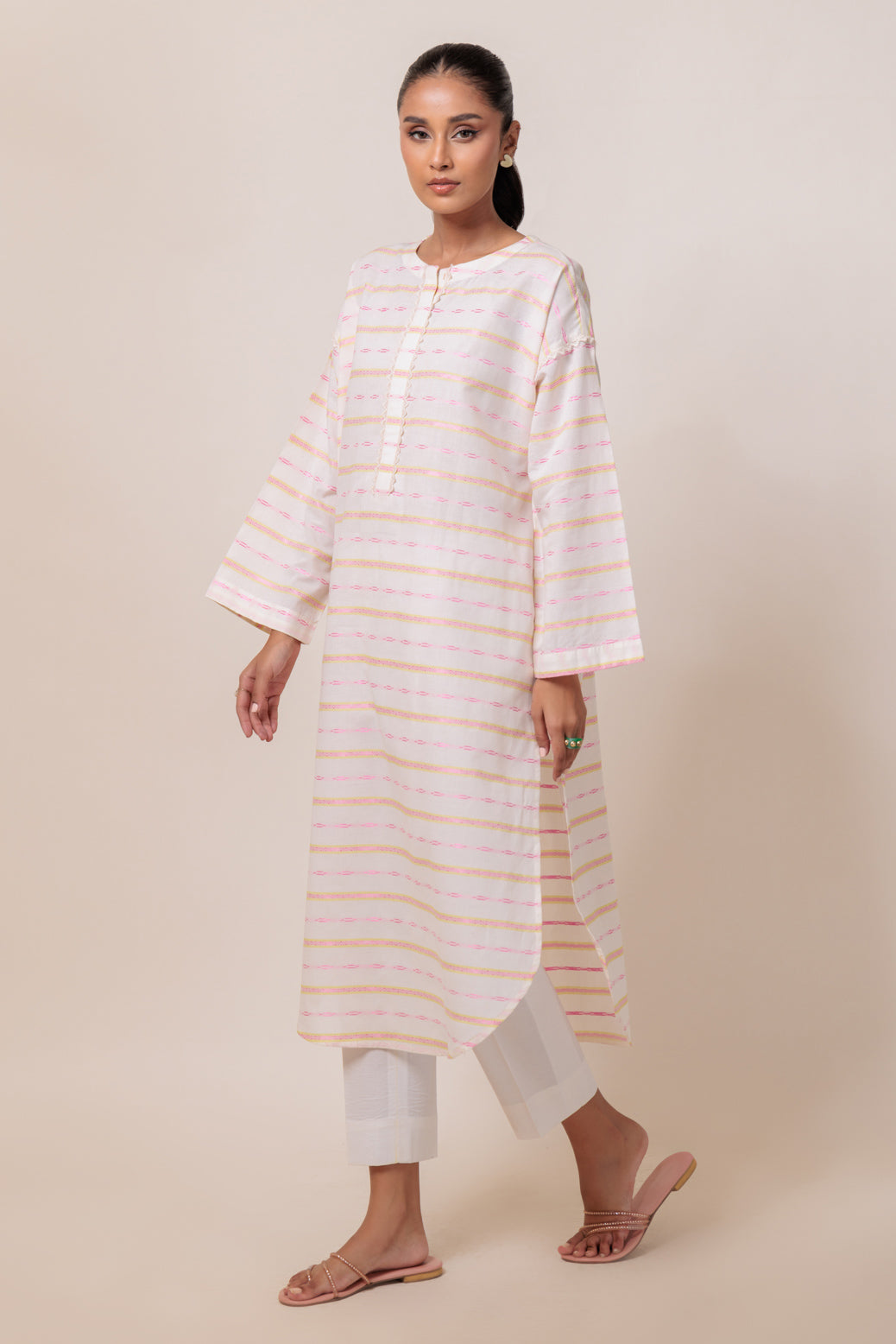 Bonanza Satrangi | O White Jacquard 1 Piece (PWS2241P01) 10 White
