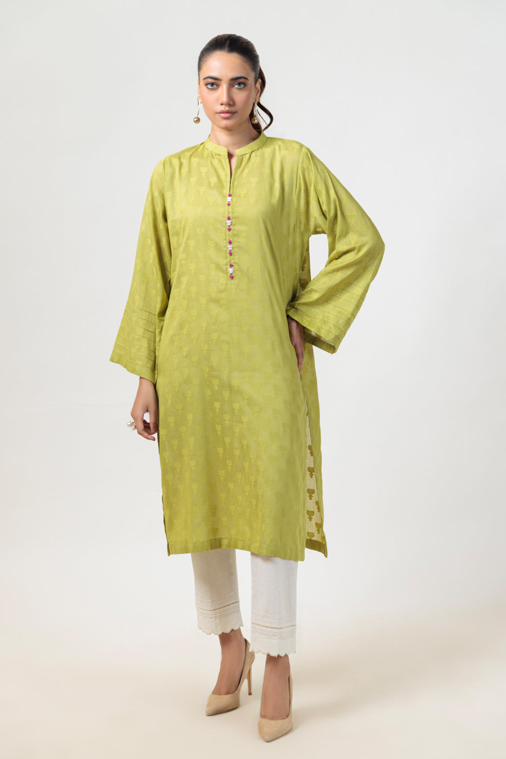 Bonanza Satrangi | Green Jacquard 1 Piece (PWS6241P08) 8 Green