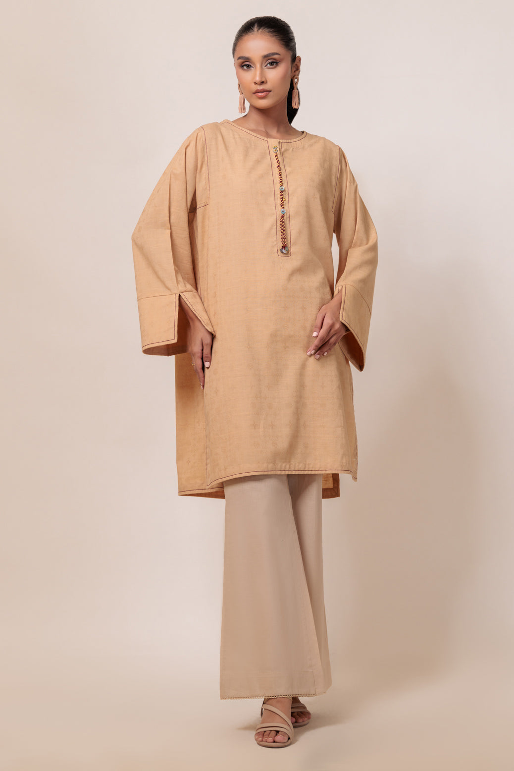 Bonanza Satrangi | Brown Jacquard 1 Piece (PWS6241P10) 10 Brown