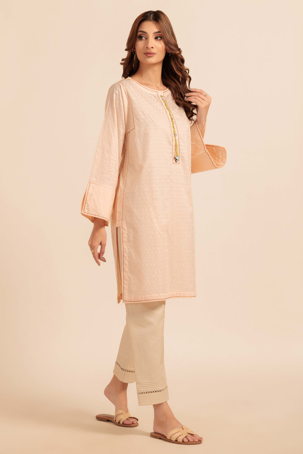 Bonanza Satrangi | Peach Jacquard 1 Piece (PWS6241P12) 10 Peach