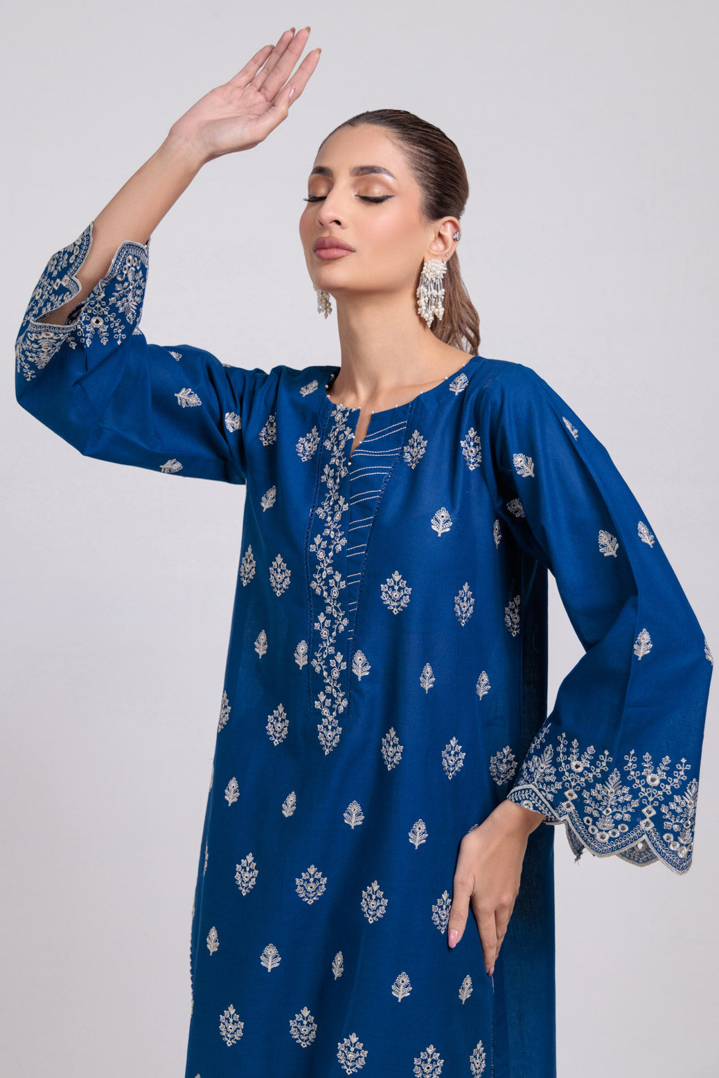 Bonanza Satrangi | Blue Cambric 2 Piece (PWS6242P05) 8 Blue