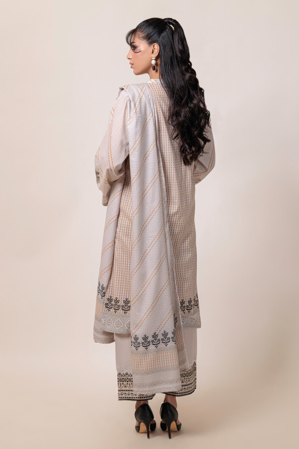 Bonanza Satrangi | Grey Lawn 3 Piece (PWS6243P12) 14 Grey