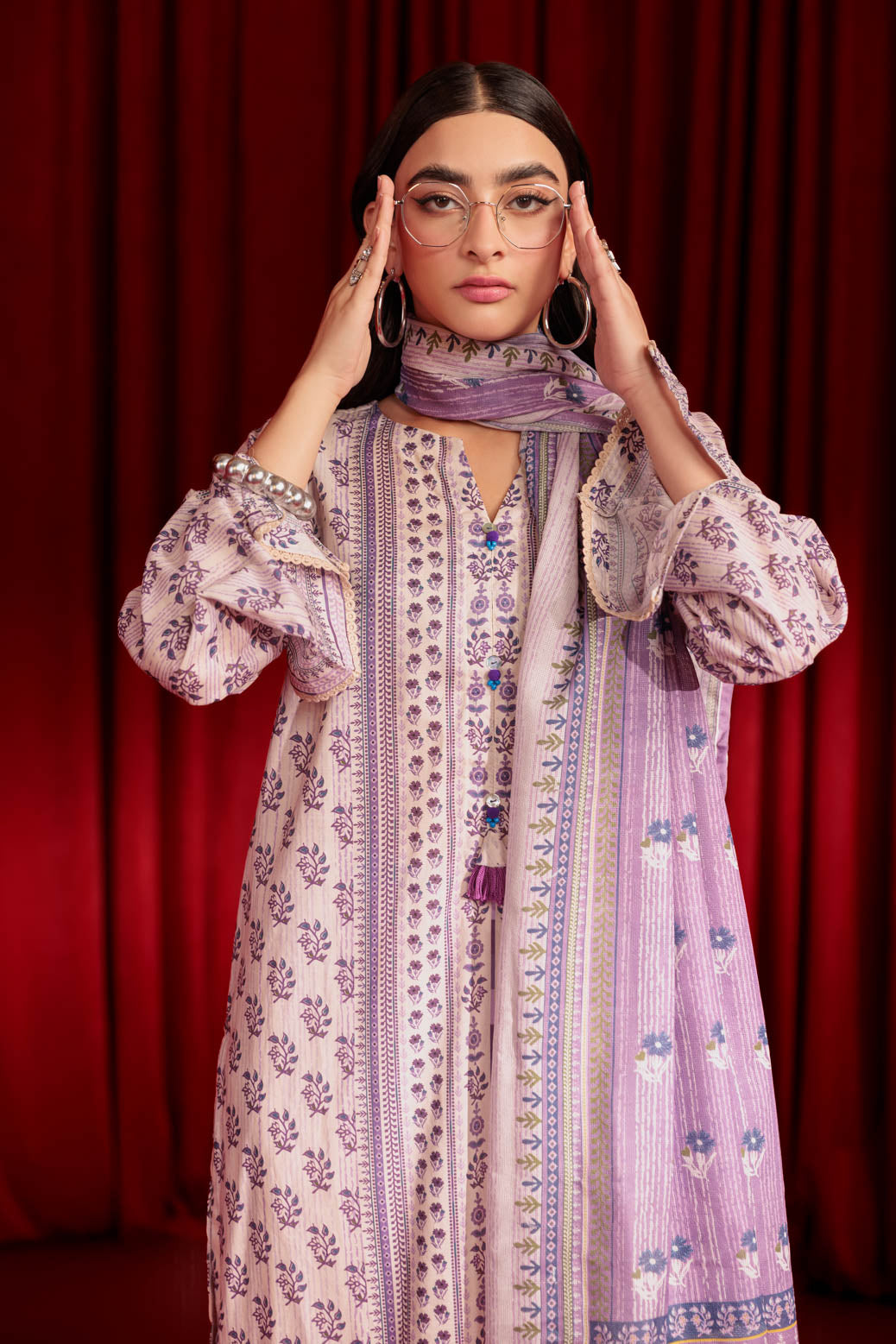 Bonanza Satrangi | Purple Lawn 3 Piece (PWS6243P15) 10 Purple