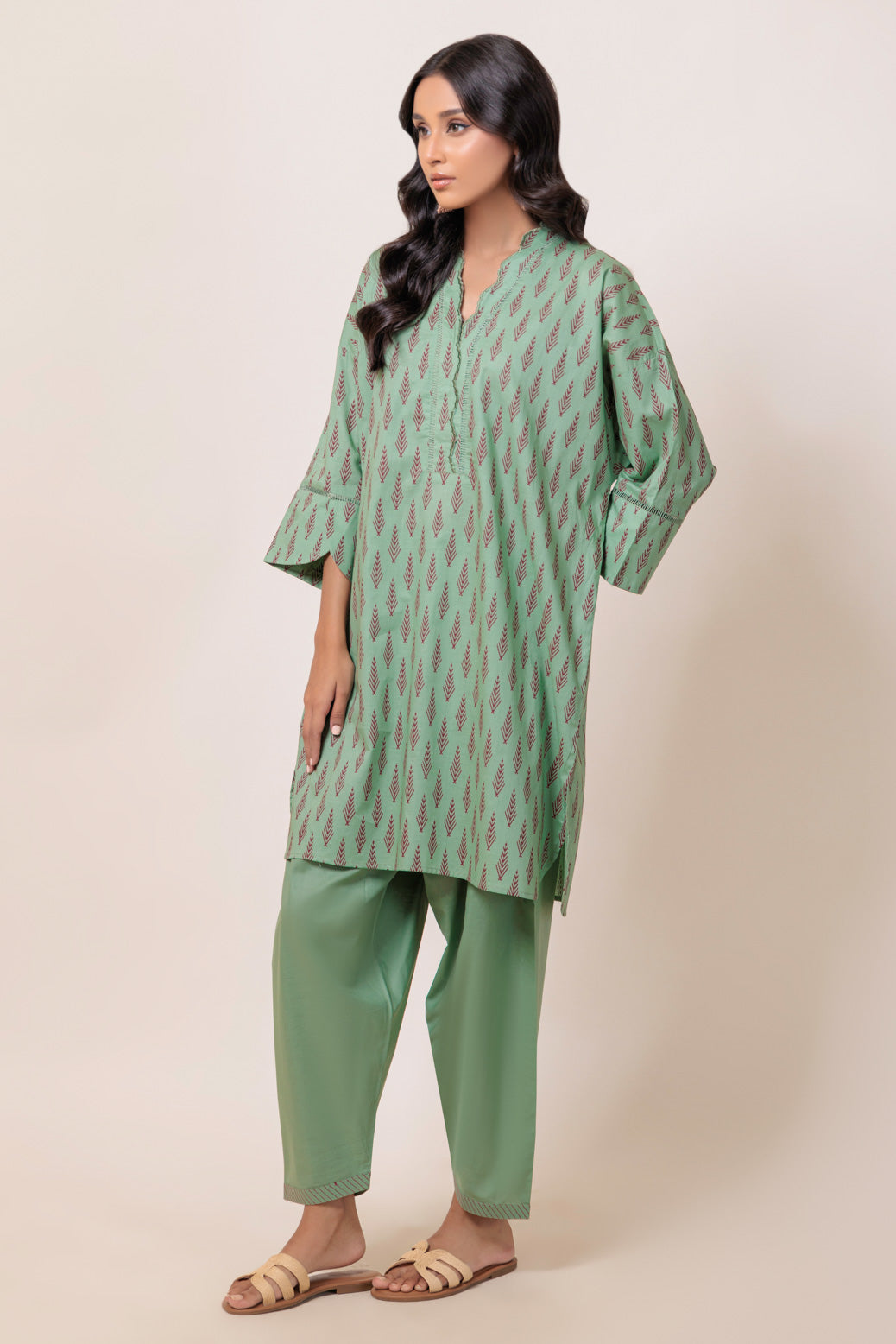 Bonanza Satrangi | Green Cambric 2 Piece (PWS7242P02) 10 Green