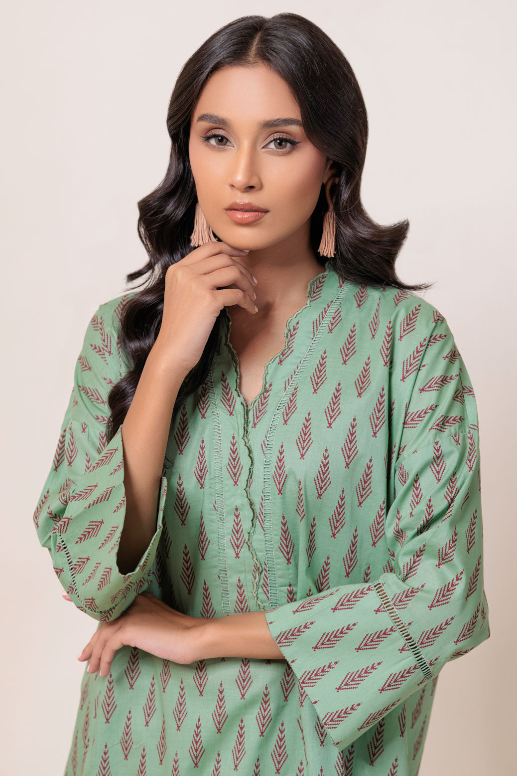 Bonanza Satrangi | Green Cambric 2 Piece (PWS7242P02) 12 Green