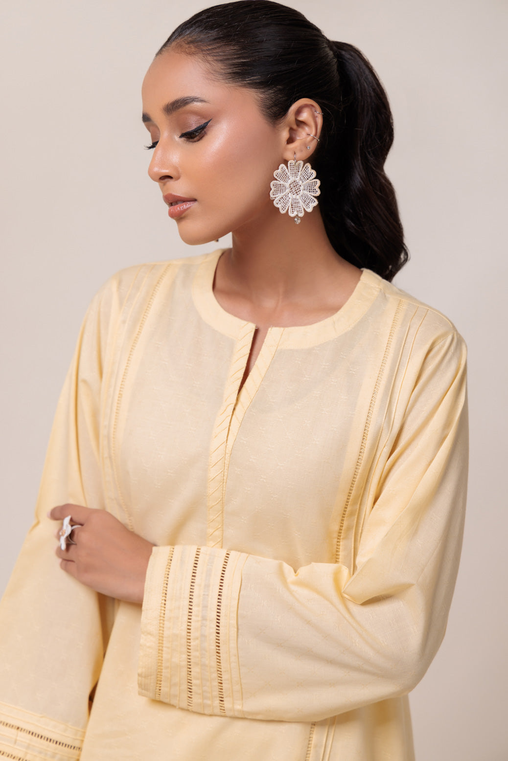 Bonanza Satrangi | Cream Cambric 2 Piece (PWS7242P04) 14 Cream